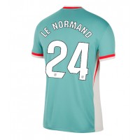 Atletico Madrid Robin Le Normand #24 Fußballbekleidung Auswärtstrikot 2024-25 Kurzarm